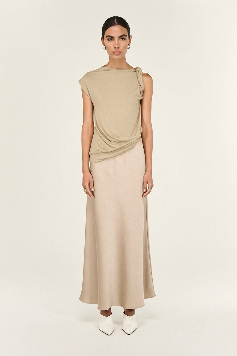 STAPLE THE LABEL Dusk Bias Maxi Skirt BOTTOMS