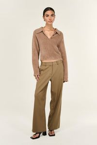 STAPLE THE LABEL Ember Fluffy Polo Jumper KNITS