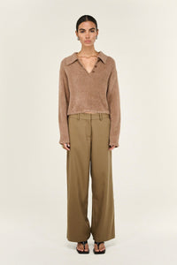 STAPLE THE LABEL Ember Fluffy Polo Jumper KNITS