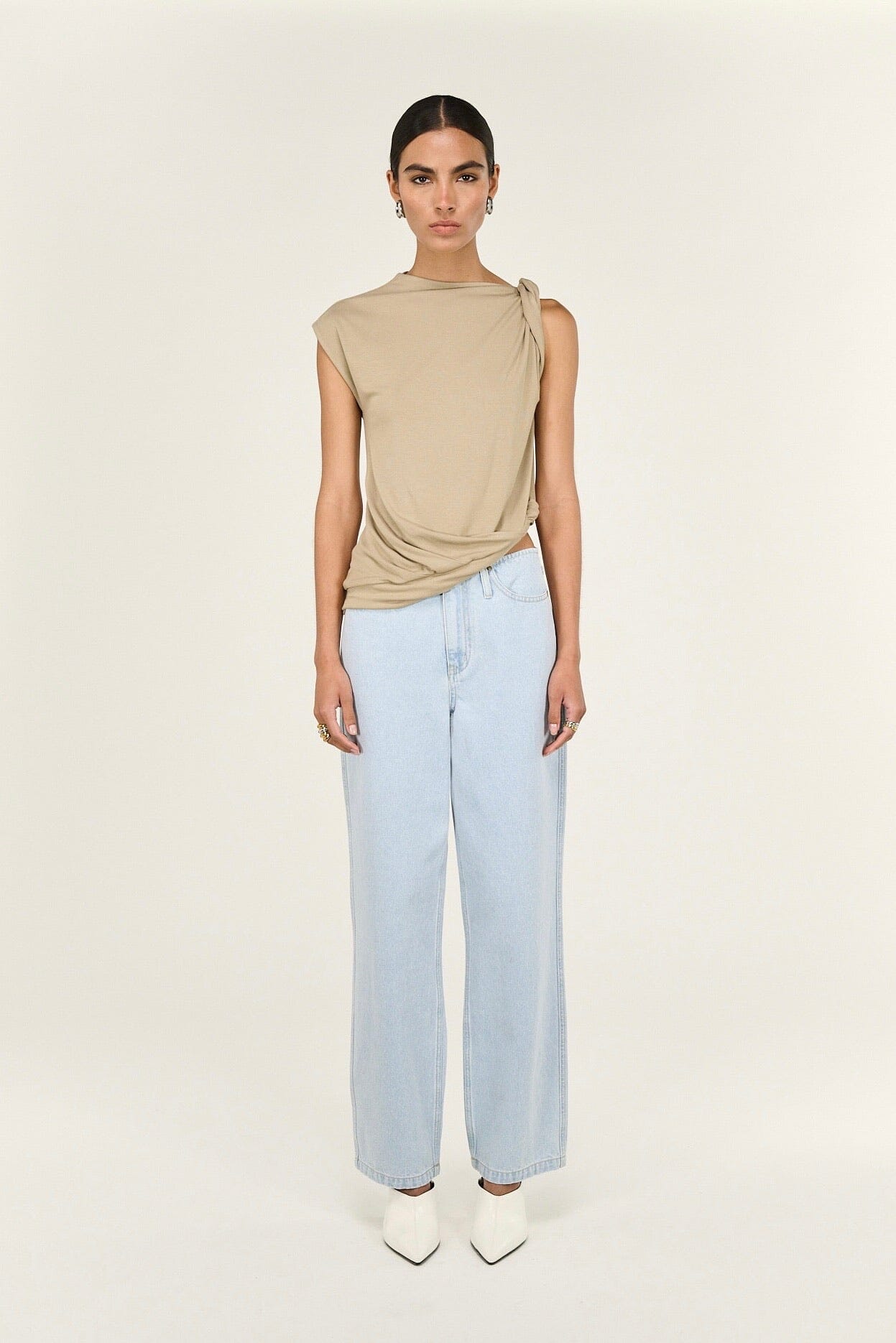 STAPLE THE LABEL Eva Twist Detail Top TOPS