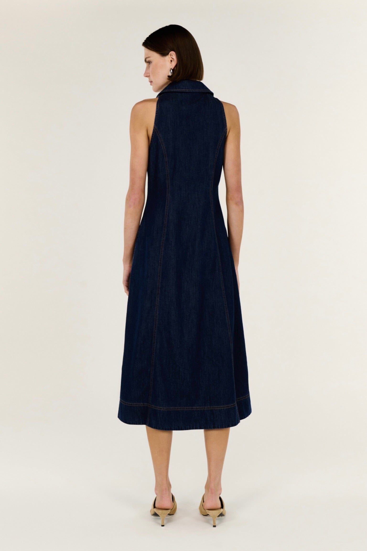 STAPLE THE LABEL Lea Denim Midi Dress DRESSES