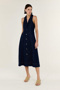 STAPLE THE LABEL Lea Denim Midi Dress DRESSES