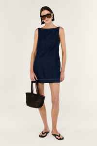 STAPLE THE LABEL Lea Denim Mini Dress DRESSES