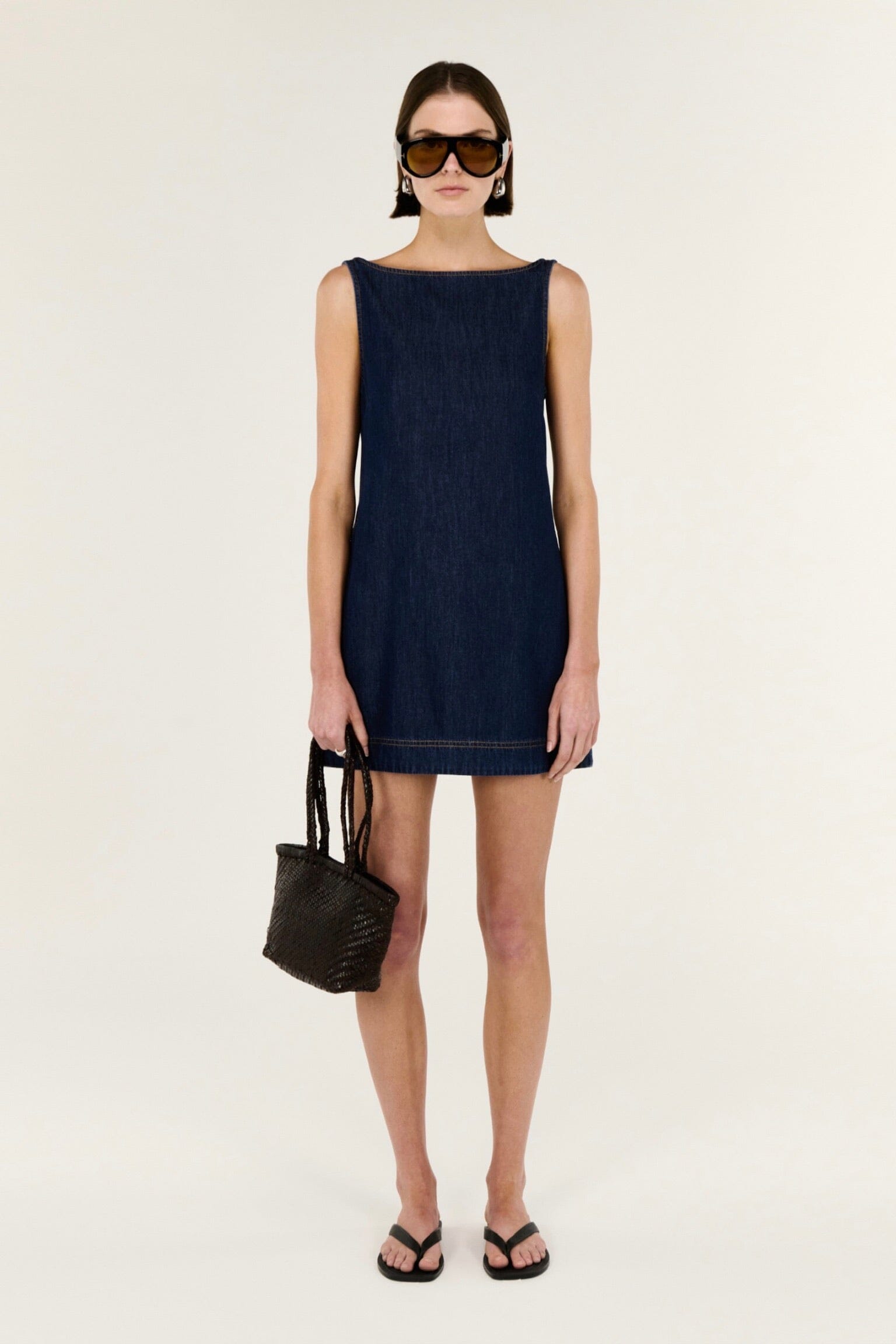 STAPLE THE LABEL Lea Denim Mini Dress DRESSES