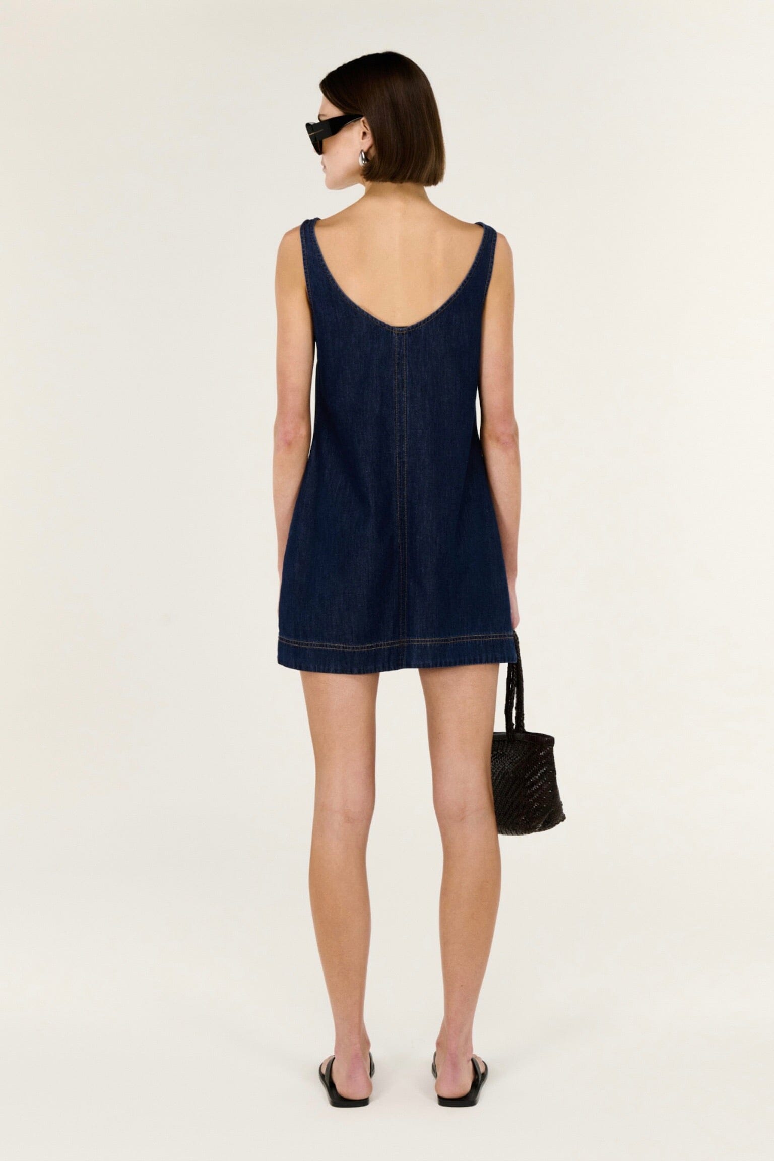 STAPLE THE LABEL Lea Denim Mini Dress DRESSES