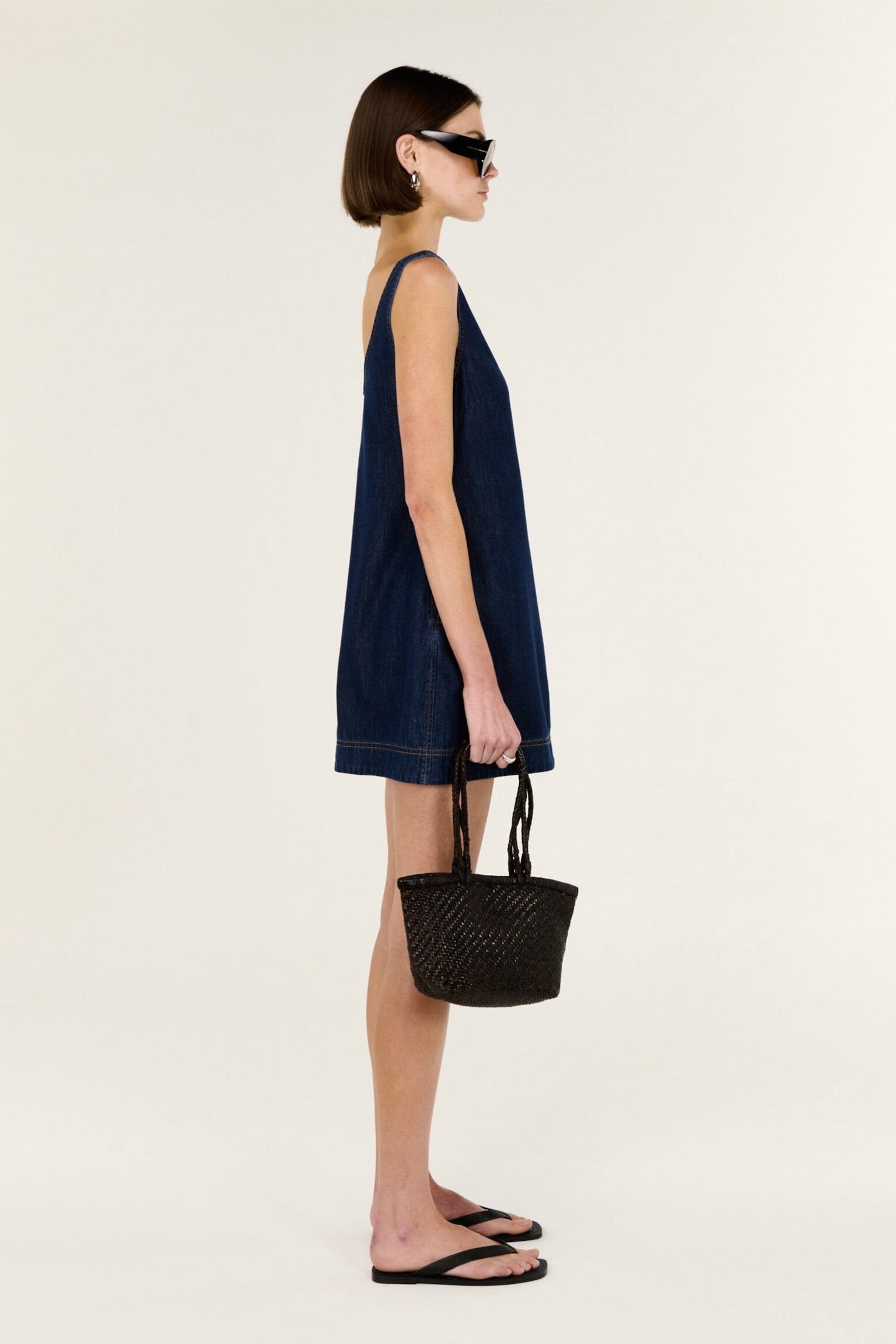 staple the label denim dress Staple the Label Luca Denim Mini Dress