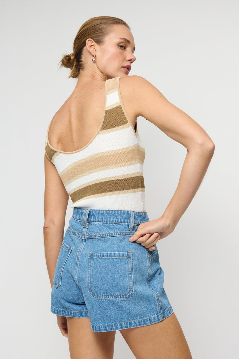 STAPLE THE LABEL Noa Denim Shorts BOTTOMS