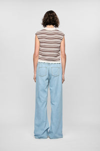 STAPLE THE LABEL Palmer Stripe Knit Tank TOPS
