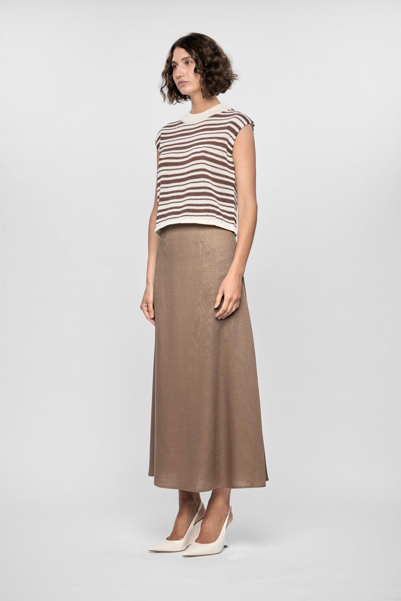 STAPLE THE LABEL Palmer Stripe Knit Tank TOPS