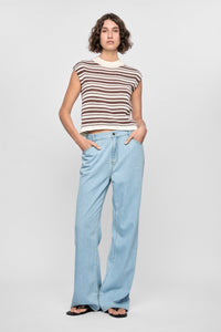 STAPLE THE LABEL Palmer Stripe Knit Tank TOPS