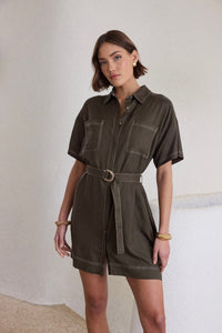 STAPLE THE LABEL Saskia Mini Shirtdress DRESSES