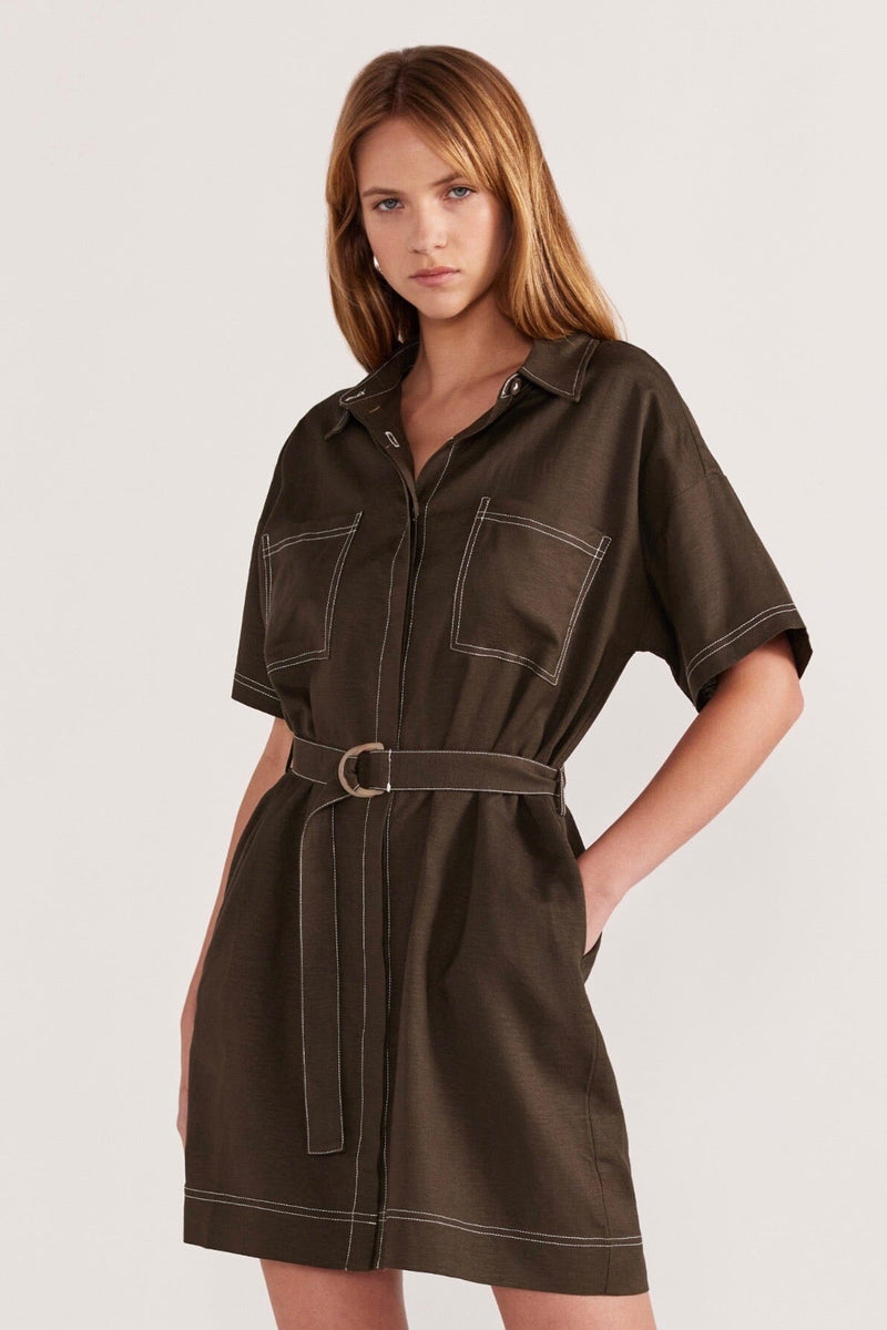 STAPLE THE LABEL Saskia Mini Shirtdress DRESSES