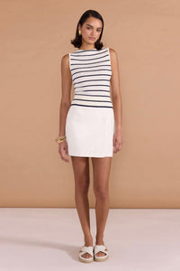 STAPLE THE LABEL Uma Stripe Knit Tank TOPS