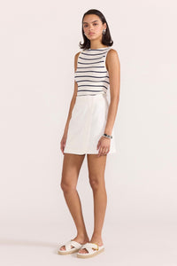 STAPLE THE LABEL Uma Stripe Knit Tank TOPS