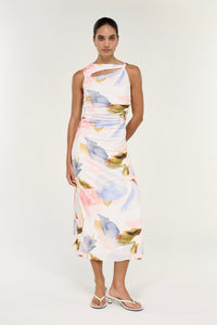 STAPLE THE LABEL Valea Mesh Midi Dress DRESSES