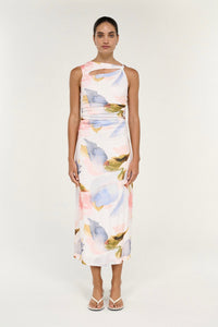 STAPLE THE LABEL Valea Mesh Midi Dress DRESSES