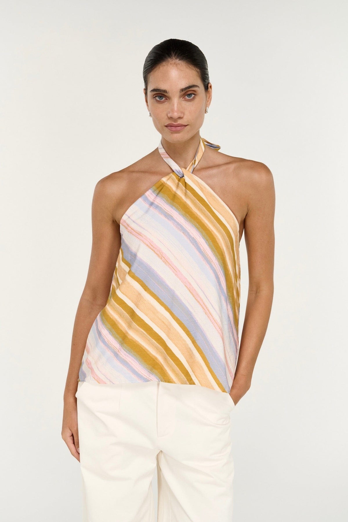 STAPLE THE LABEL Veda Halter Top TOPS