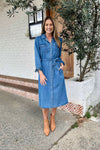 SUNNYGIRL Zayley Denim Midi Dress DRESSES