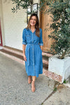 SUNNYGIRL Zayley Denim Midi Dress DRESSES