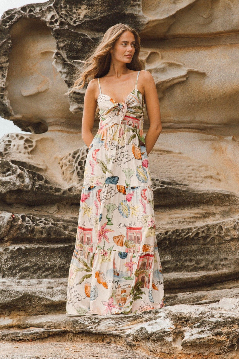 WHITE CLOSET Capri Maxi Dress DRESSES