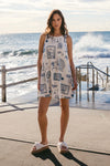 WHITE CLOSET Chantal Shift Mini Dress DRESSES