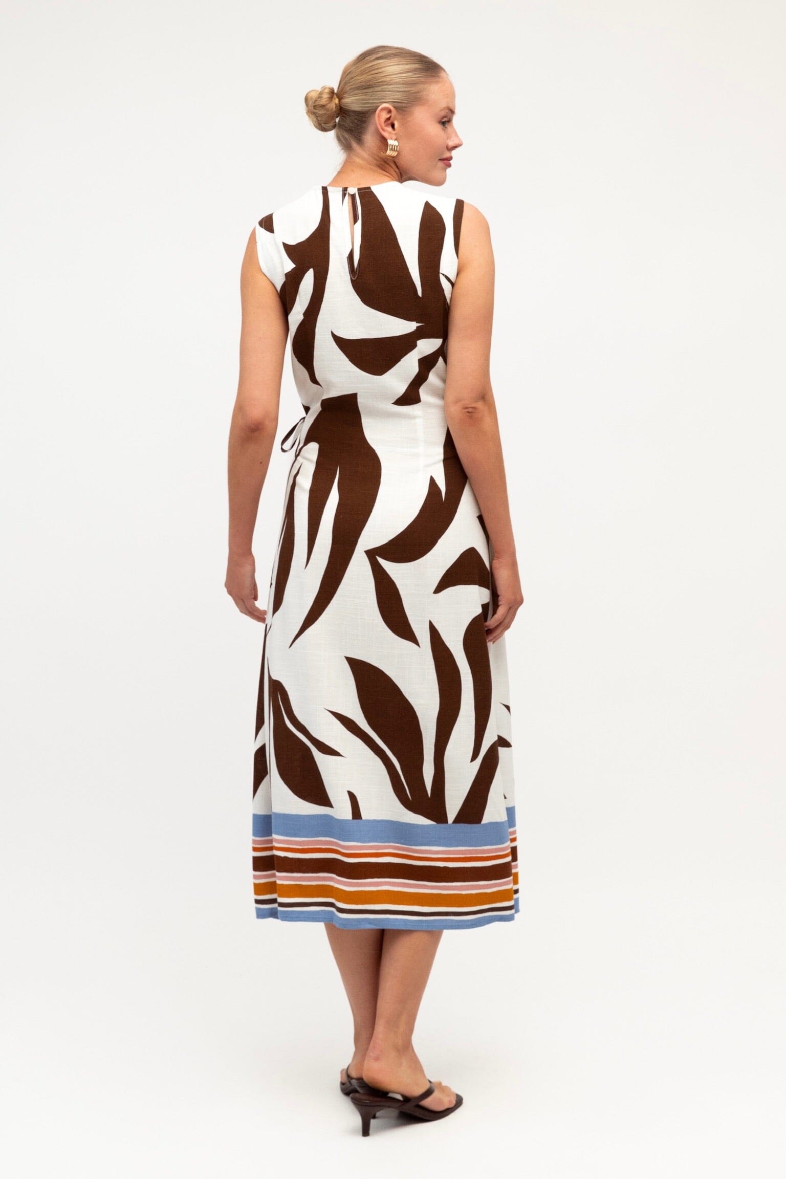 WHITE CLOSET Cocoa Cabana Midi Dress DRESSES