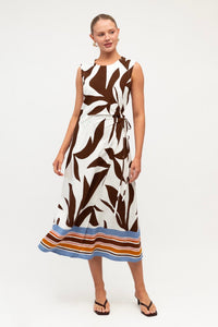 WHITE CLOSET Cocoa Cabana Midi Dress DRESSES