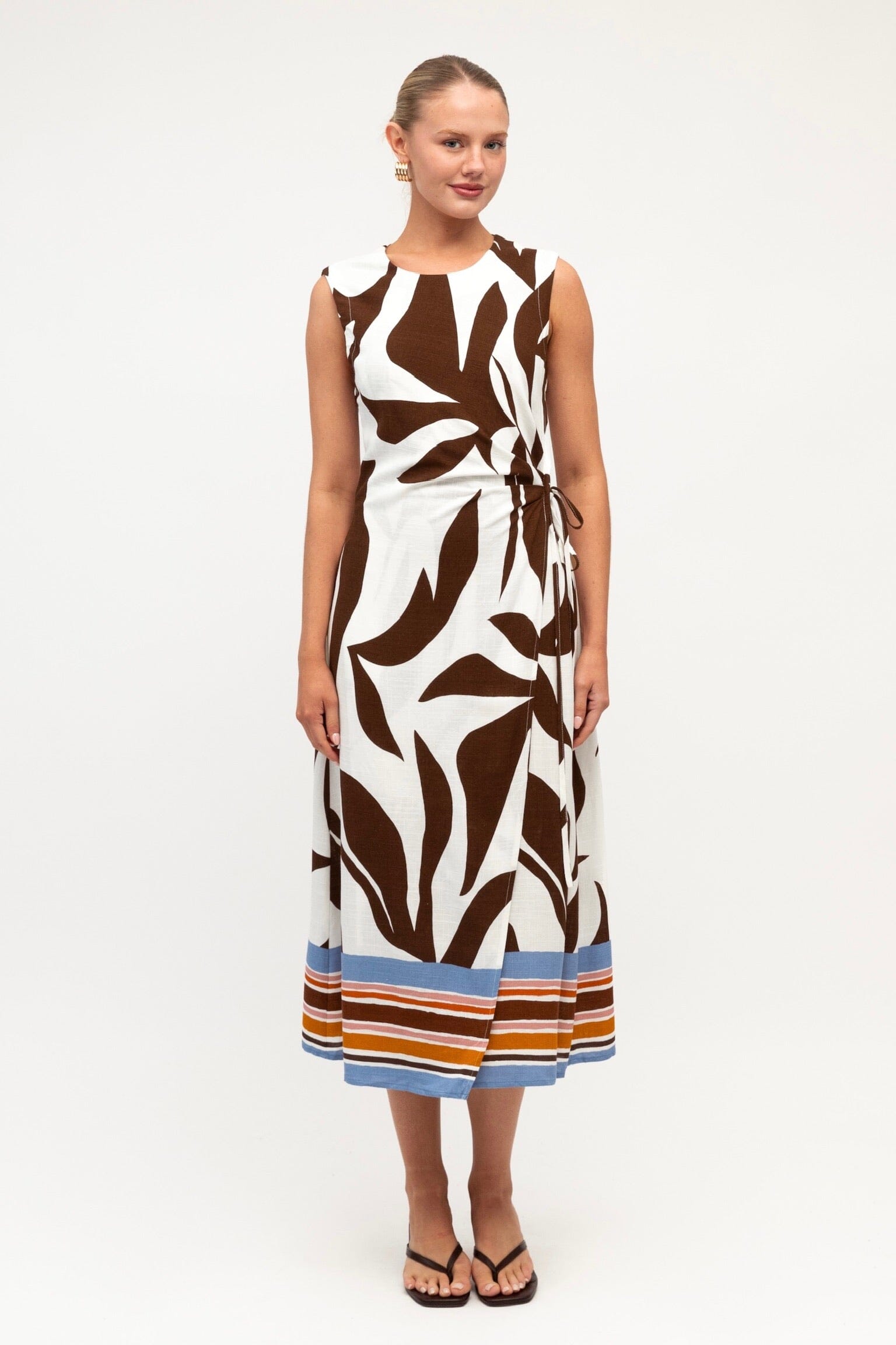 WHITE CLOSET Cocoa Cabana Midi Dress DRESSES