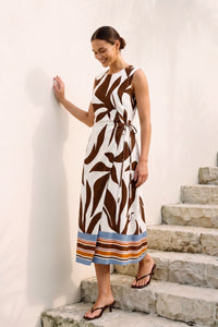 WHITE CLOSET Cocoa Cabana Midi Dress DRESSES