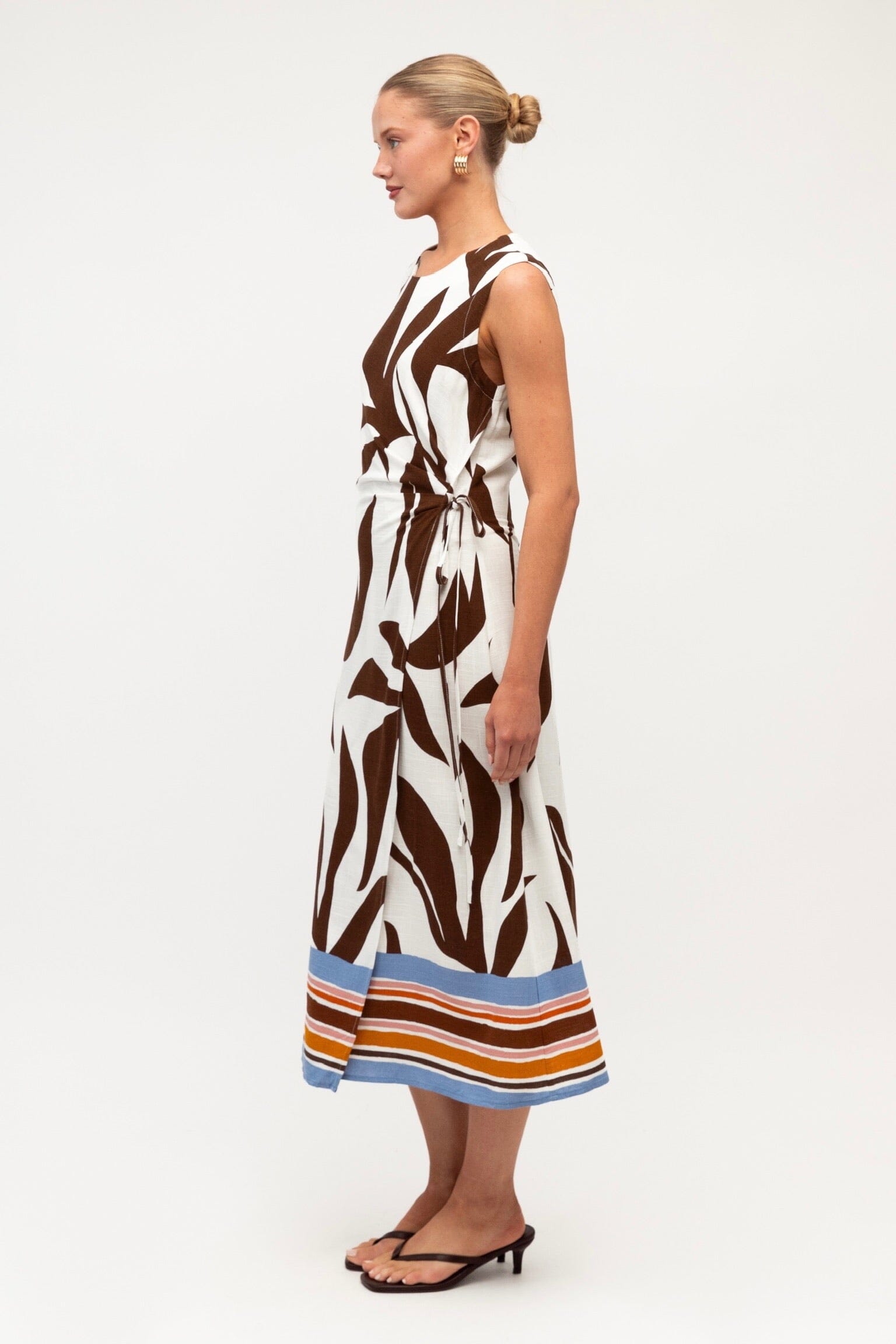 WHITE CLOSET Cocoa Cabana Midi Dress DRESSES