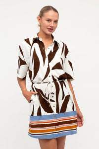 WHITE CLOSET Cocoa Cabana Shirt Dress DRESSES