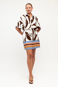 WHITE CLOSET Cocoa Cabana Shirt Dress DRESSES