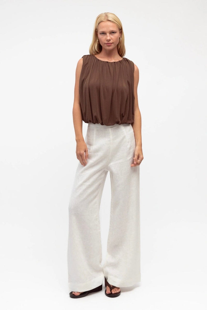 WHITE CLOSET Grace Sleeveless Top TOPS