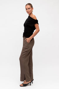 WHITE CLOSET Layne One Shoulder Top TOPS