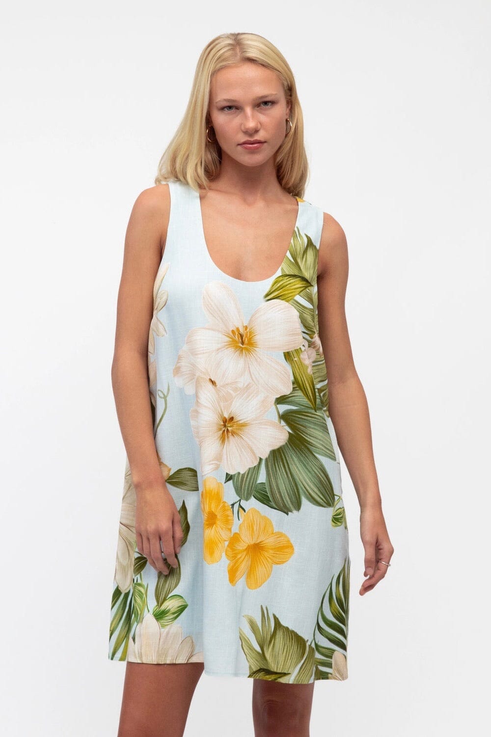 WHITE CLOSET Lush Bloom Mini Dress DRESSES