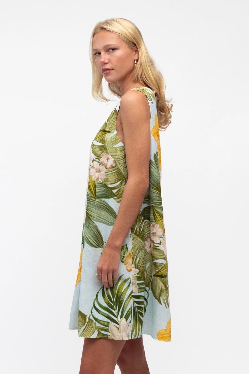 WHITE CLOSET Lush Bloom Mini Dress DRESSES