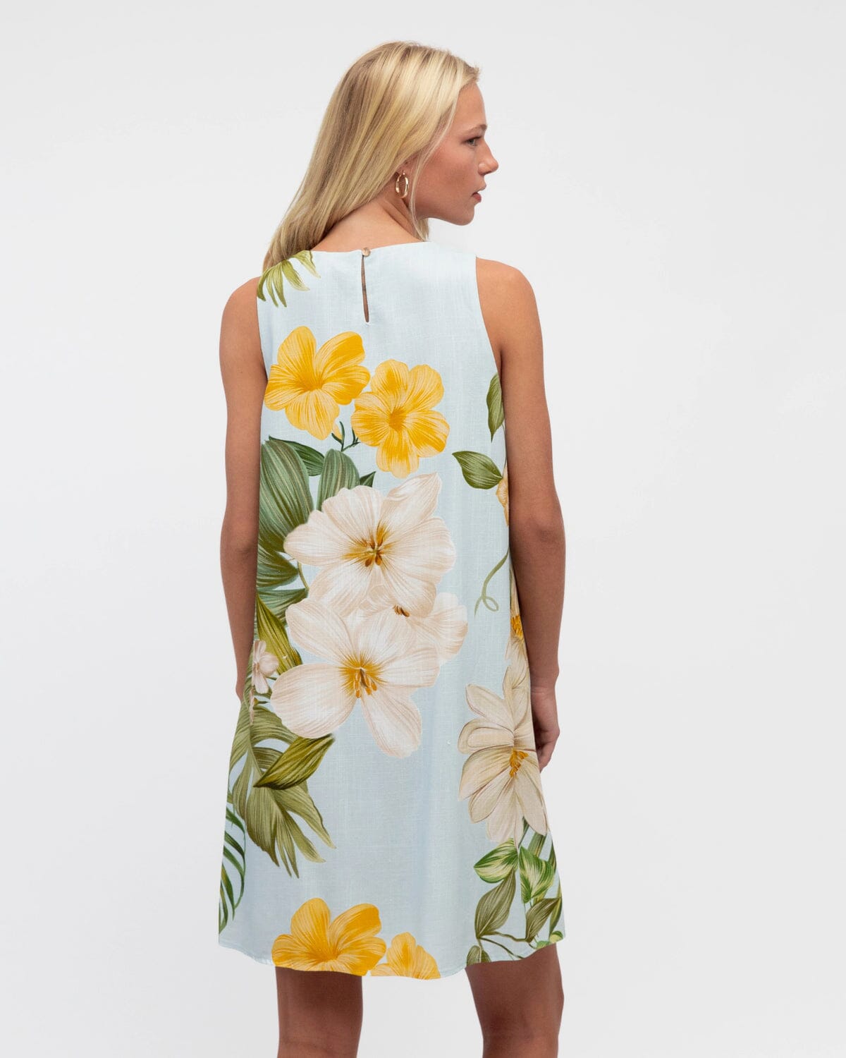 WHITE CLOSET Lush Bloom Mini Dress DRESSES