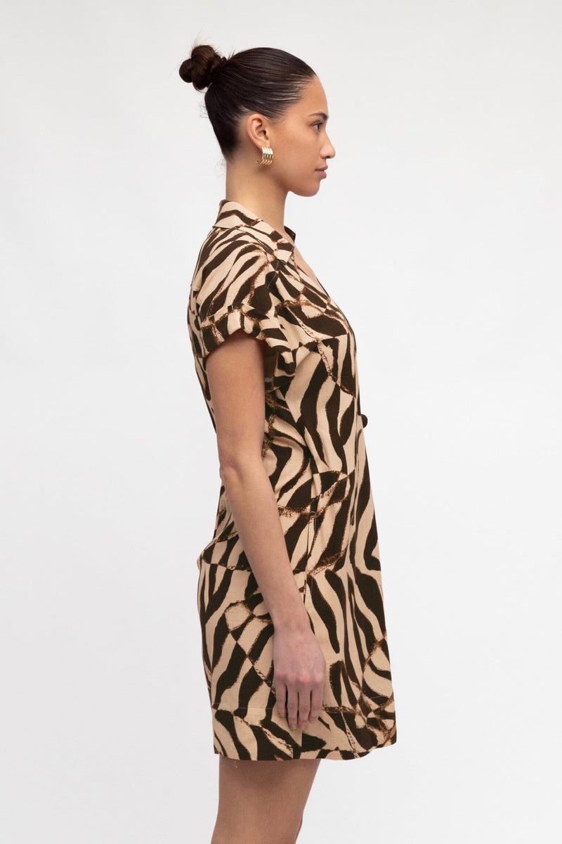 WHITE CLOSET Safari Wrap Dress DRESSES