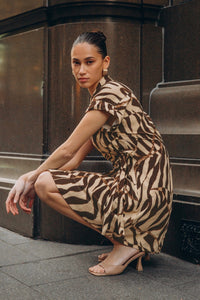 WHITE CLOSET Safari Wrap Dress DRESSES