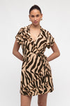 WHITE CLOSET Safari Wrap Dress DRESSES
