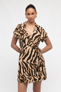 WHITE CLOSET Safari Wrap Dress DRESSES