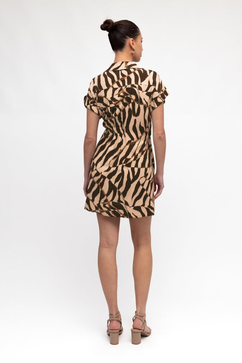 WHITE CLOSET Safari Wrap Dress DRESSES