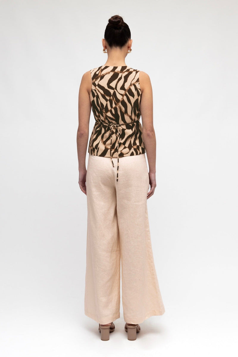 WHITE CLOSET Safari Wrap Top TOPS