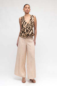 WHITE CLOSET Safari Wrap Top TOPS