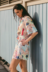 WHITE CLOSET Santorini Mini Shirt Dress DRESSES