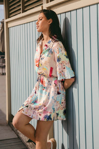 WHITE CLOSET Santorini Mini Shirt Dress DRESSES