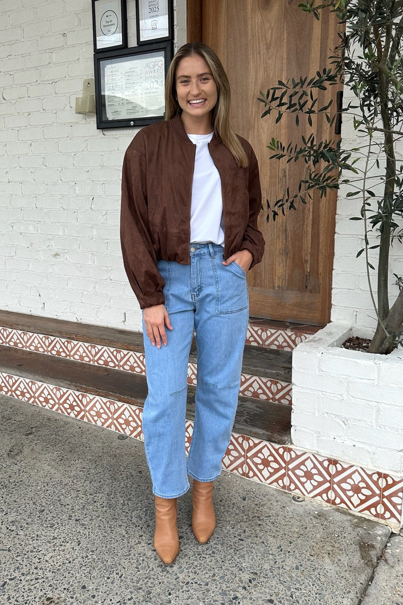 YOURS TRULY Bailey Bomber Jacket JACKETS