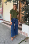 YOURS TRULY Jedda Knit Top - Green TOPS