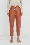 LITTLE LIES Luxe Linen Pants - Terracotta BOTTOMS