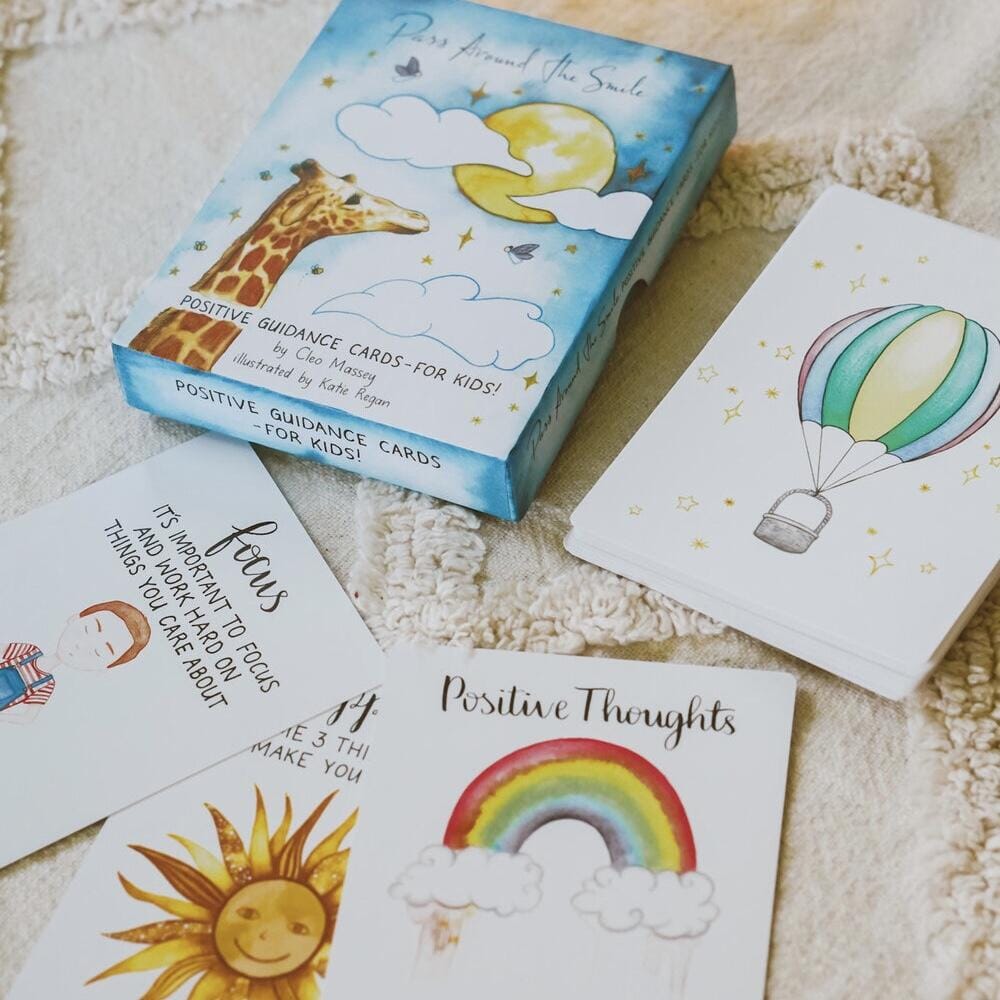 PASS AROUND THE SMILE Positive Guidance Cards - For Kids! GIFTS